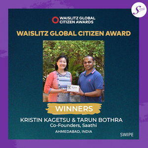 Press Release: Saathi is the 2022 Waislitz Global Citizen Award Winner
