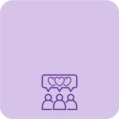 social icons testimonials