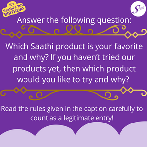 Saathi’s Birthday Week Contest Guidelines