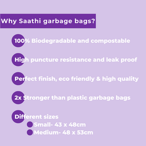 Garbage Bags - 100% Biodegradable and Compostable