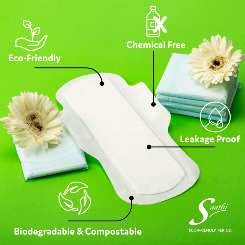 Bamboo Fiber Biodegradable Panty Liner – Saathi: Eco-friendly, period