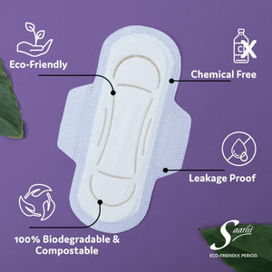 Bamboo + Banana Fiber Biodegradable Sanitary Pads Trial Pack