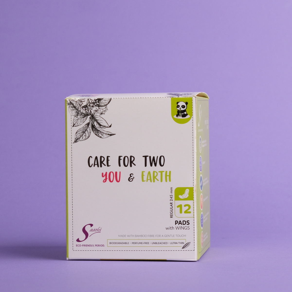 COMBOs Bamboo Fiber Biodegradable Sanitary Pads - 12 Pads – Saathi: Eco ...