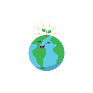 happy eco earth icon