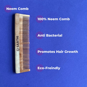 Neem Comb & Bamboo Toothbrush Combo