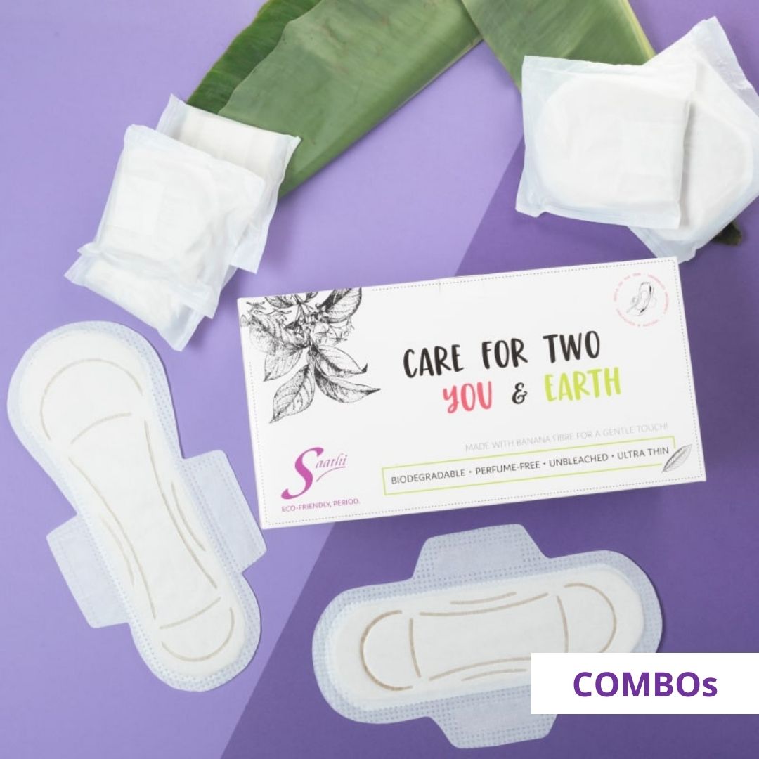 Super-Saver Banana Fiber Biodegradable Sanitary Pads – Saathi: Eco ...